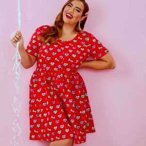 ModCloth X Hello Kitty "Hearts of Conversation" 2021 Dress